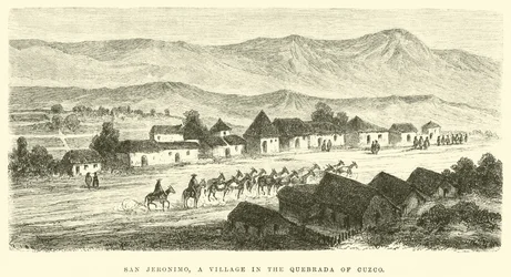 San Jeronimo, a village in the Quebrada of Cuzco